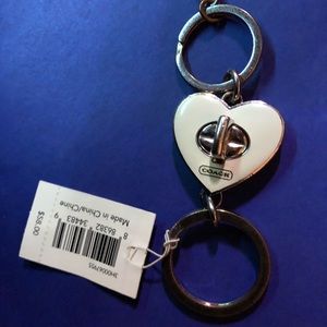 Coach turnlock key chain